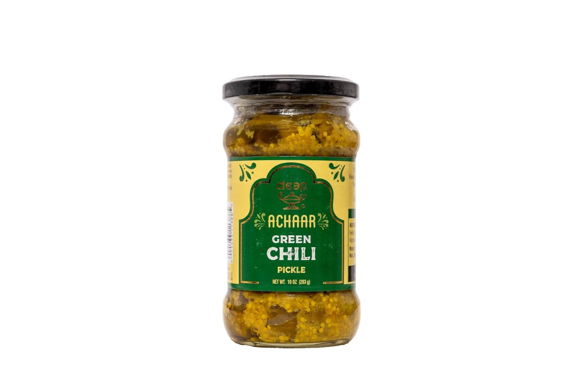Deep Green Chilli Pickle image