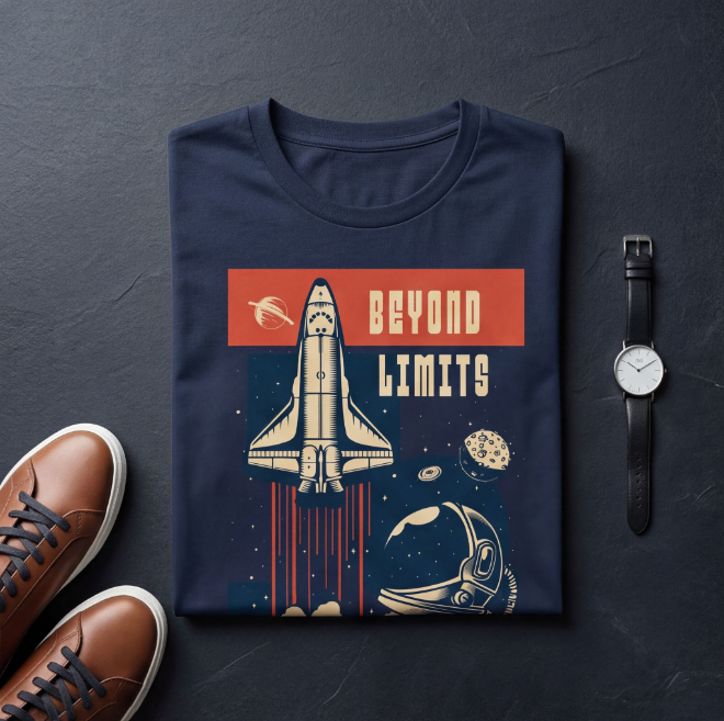 Beyond Limits | Unisex Heavy Cotton Graphic T-Shirt image