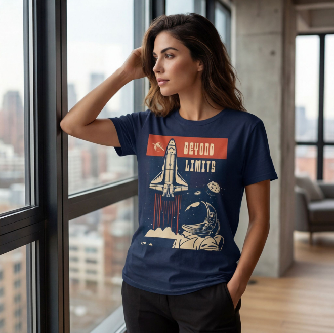 Beyond Limits | Unisex Heavy Cotton Graphic T-Shirt image