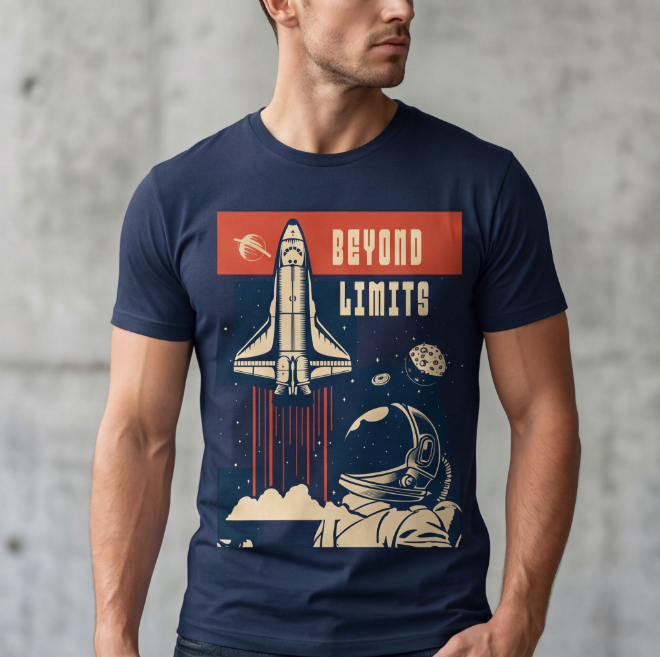 Beyond Limits | Unisex Heavy Cotton Graphic T-Shirt image