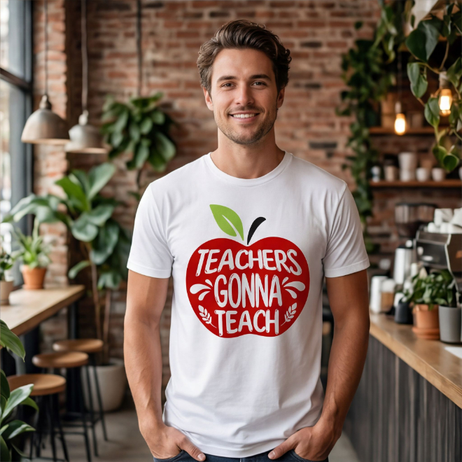 Teachers Gonna Teach | Unisex Heavy Cotton Graphic T-Shirt image