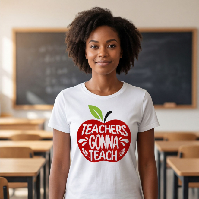 Teachers Gonna Teach | Unisex Heavy Cotton Graphic T-Shirt image