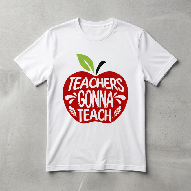Teachers Gonna Teach | Unisex Heavy Cotton Graphic T-Shirt image