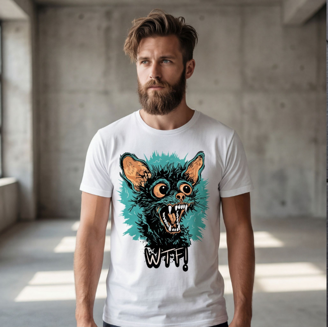What the F | Unisex Heavy Cotton Graphic T-Shirt image