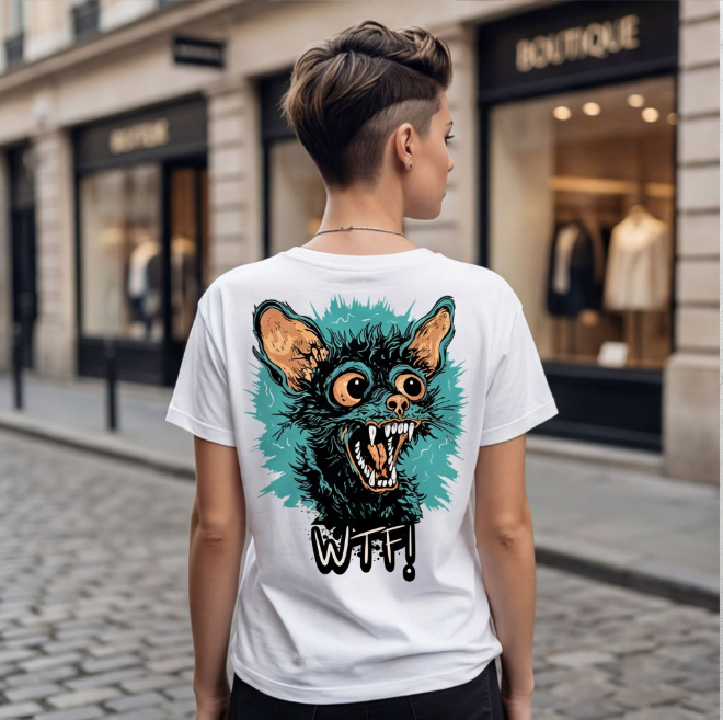 What the F | Unisex Heavy Cotton Graphic T-Shirt image