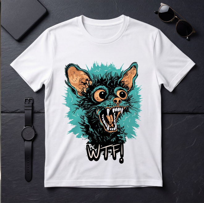 What the F | Unisex Heavy Cotton Graphic T-Shirt image