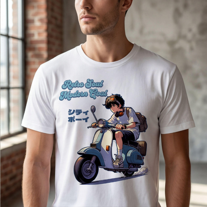 Retro Soul Modern Goal | Unisex Heavy Cotton Graphic T-Shirt image