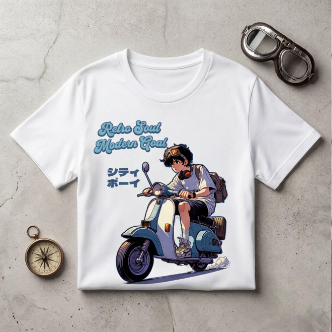 Retro Soul Modern Goal | Unisex Heavy Cotton Graphic T-Shirt image