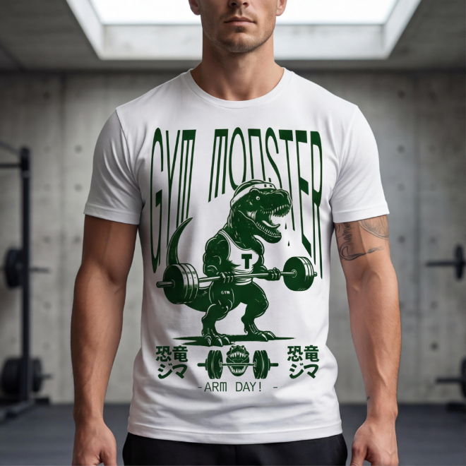 Gym Monster | Unisex Heavy Cotton Graphic T-Shirt image