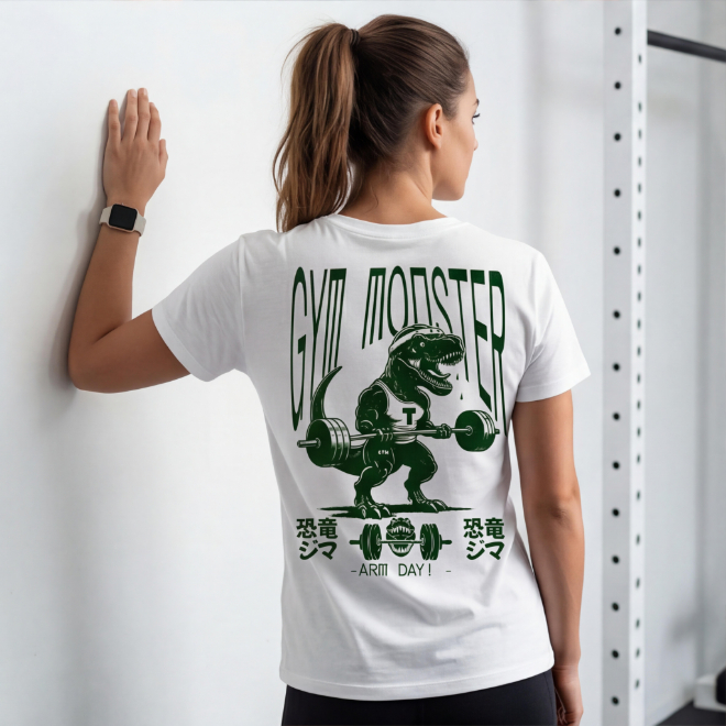Gym Monster | Unisex Heavy Cotton Graphic T-Shirt image