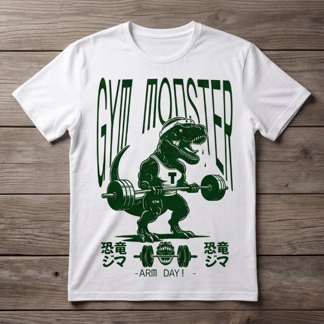 Gym Monster | Unisex Heavy Cotton Graphic T-Shirt image