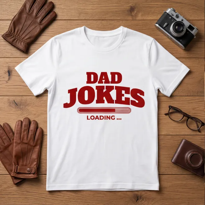 Dad Jokes Loading | Unisex Heavy Cotton Graphic T-Shirt