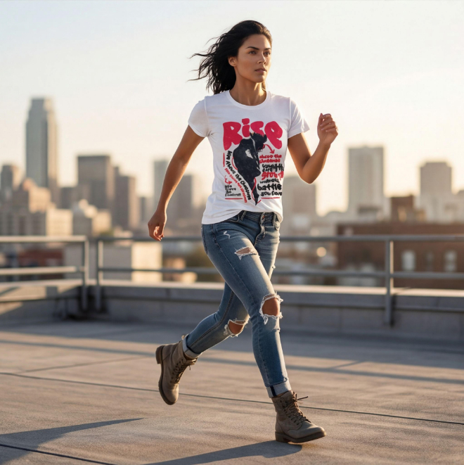 Rise above the Challenge | Unisex Heavy Cotton Graphic T-Shirt image