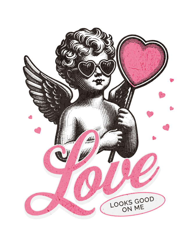 Love Looks Good on Me | Unisex Heavy Cotton Graphic T-Shirt