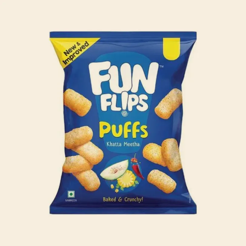Funflips Khatta Meetha Corn Puffs