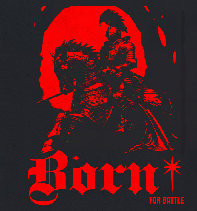 Born for Battle | Unisex Heavy Cotton Graphic T-Shirt